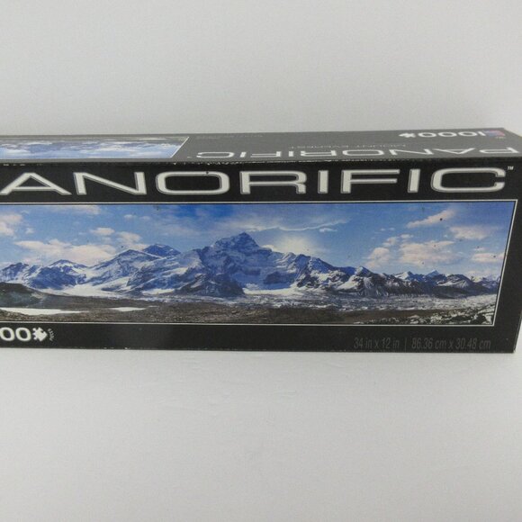 2011 Panorific 1000 Pc Puzzle Mount Everest Sealed 34x12 - Picture 3 of 4